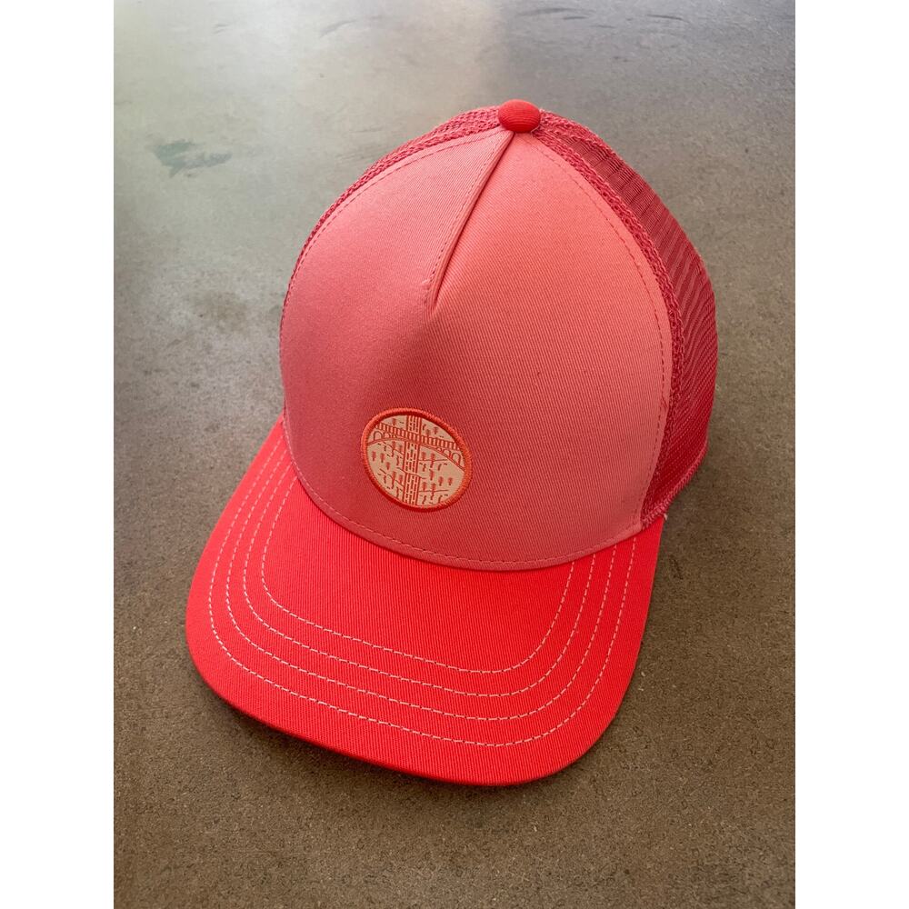 Pistil Designs Pink Coral Trucker Hat Coastal Gorpcore Cap